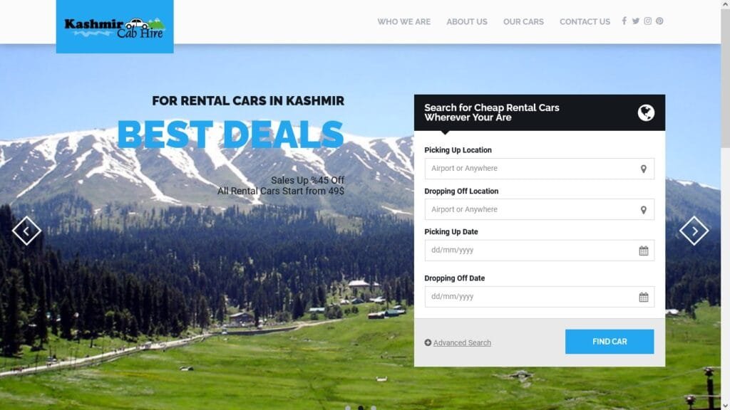 Kashmir Cab Hire
